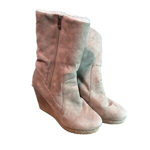 Juicy Couture Kasia Taupe Women's 10M‎ Faux Fur Lining